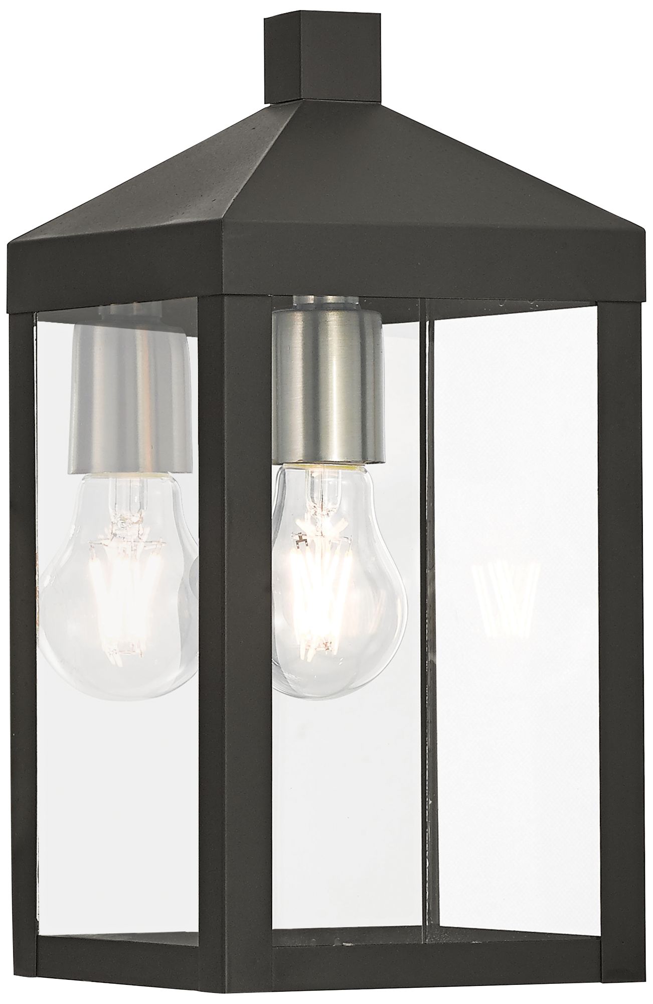 Nyack 12 3/4" High Black Outdoor Wall Light