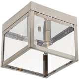 Nyack 8&quot; Wide Brushed Nickel Outdoor Ceiling Light