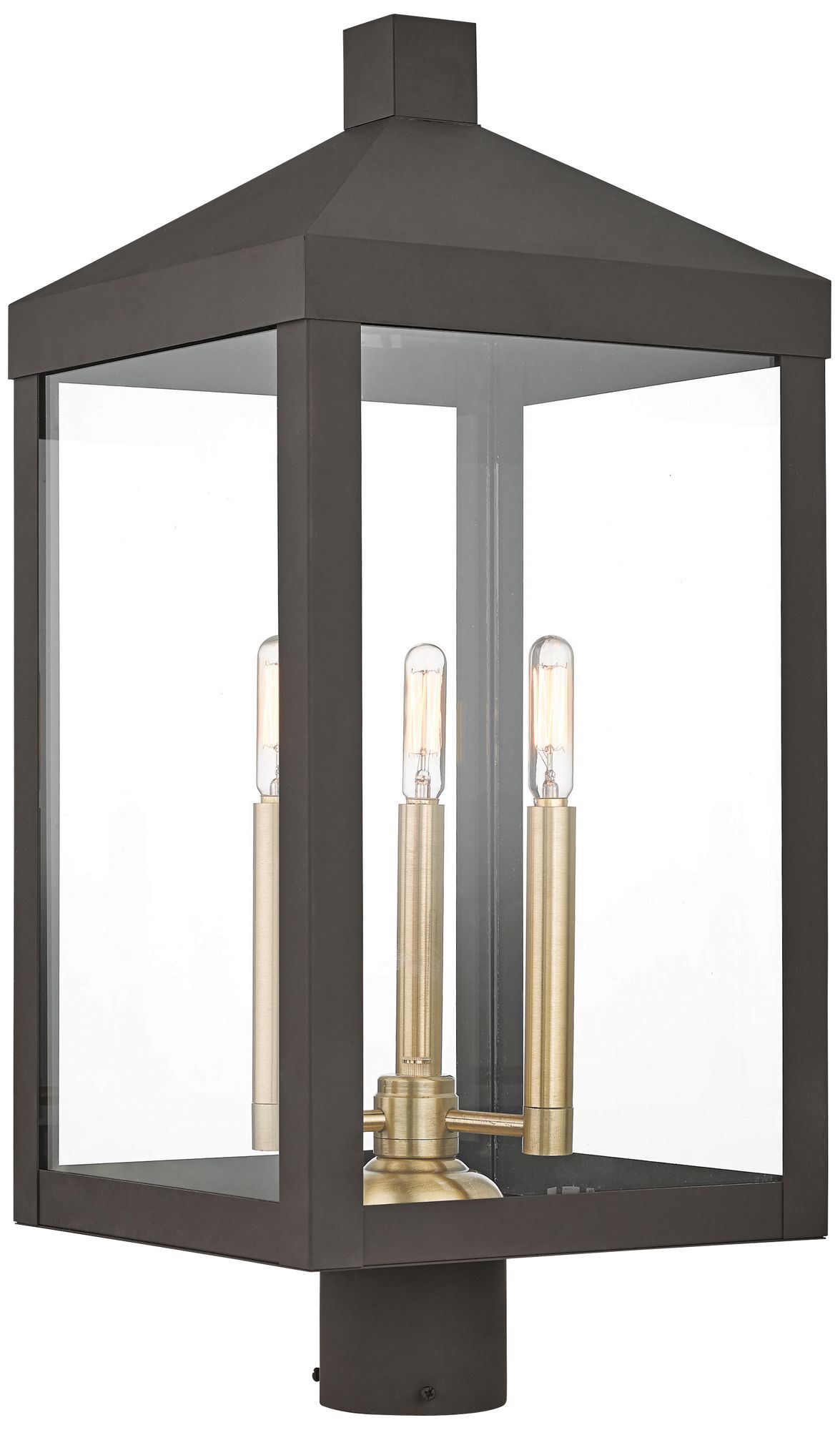 Nyack 24" High Bronze Outdoor Post Light