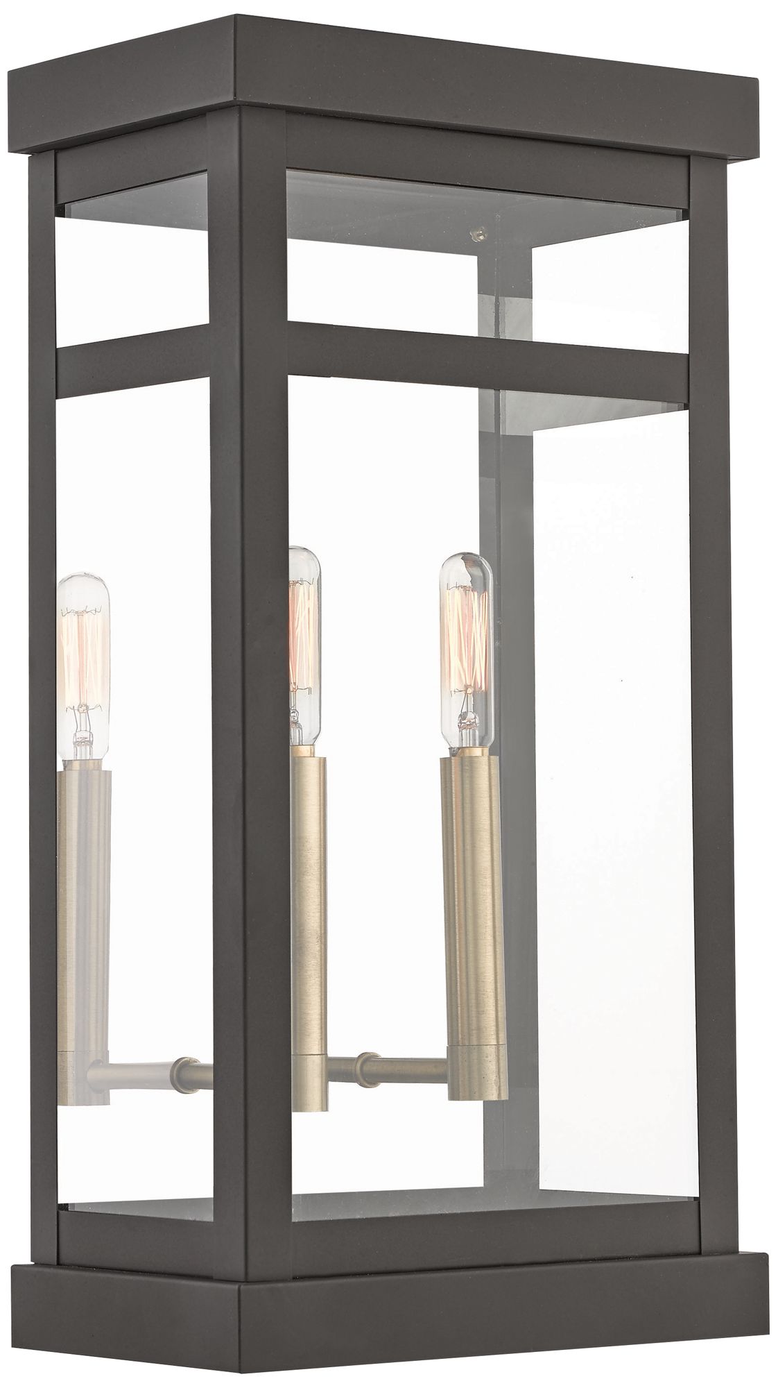 Hopewell 18" High Bronze 2-Light Outdoor Wall Light