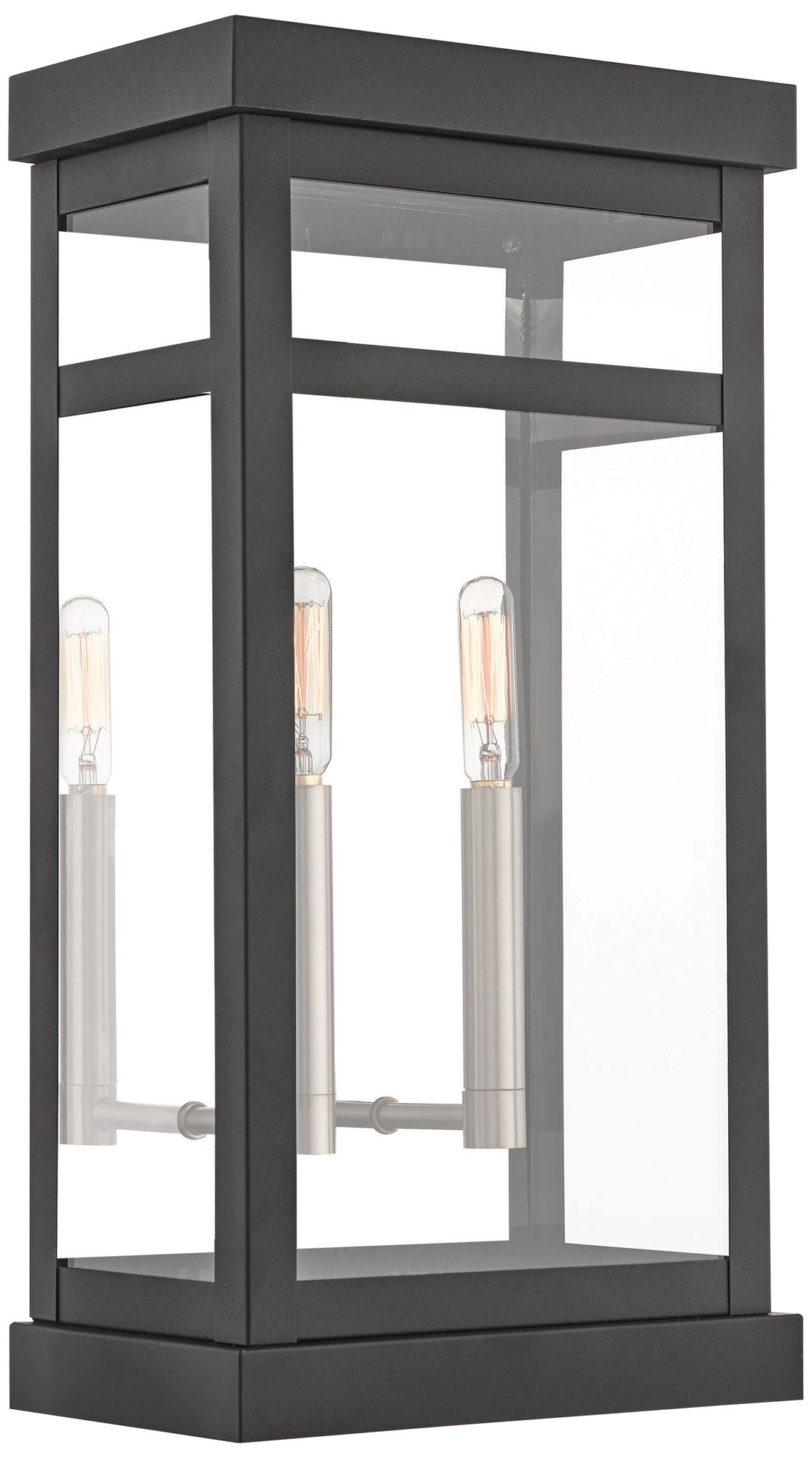 Hopewell 18" High Black 2-Light Outdoor Wall Light