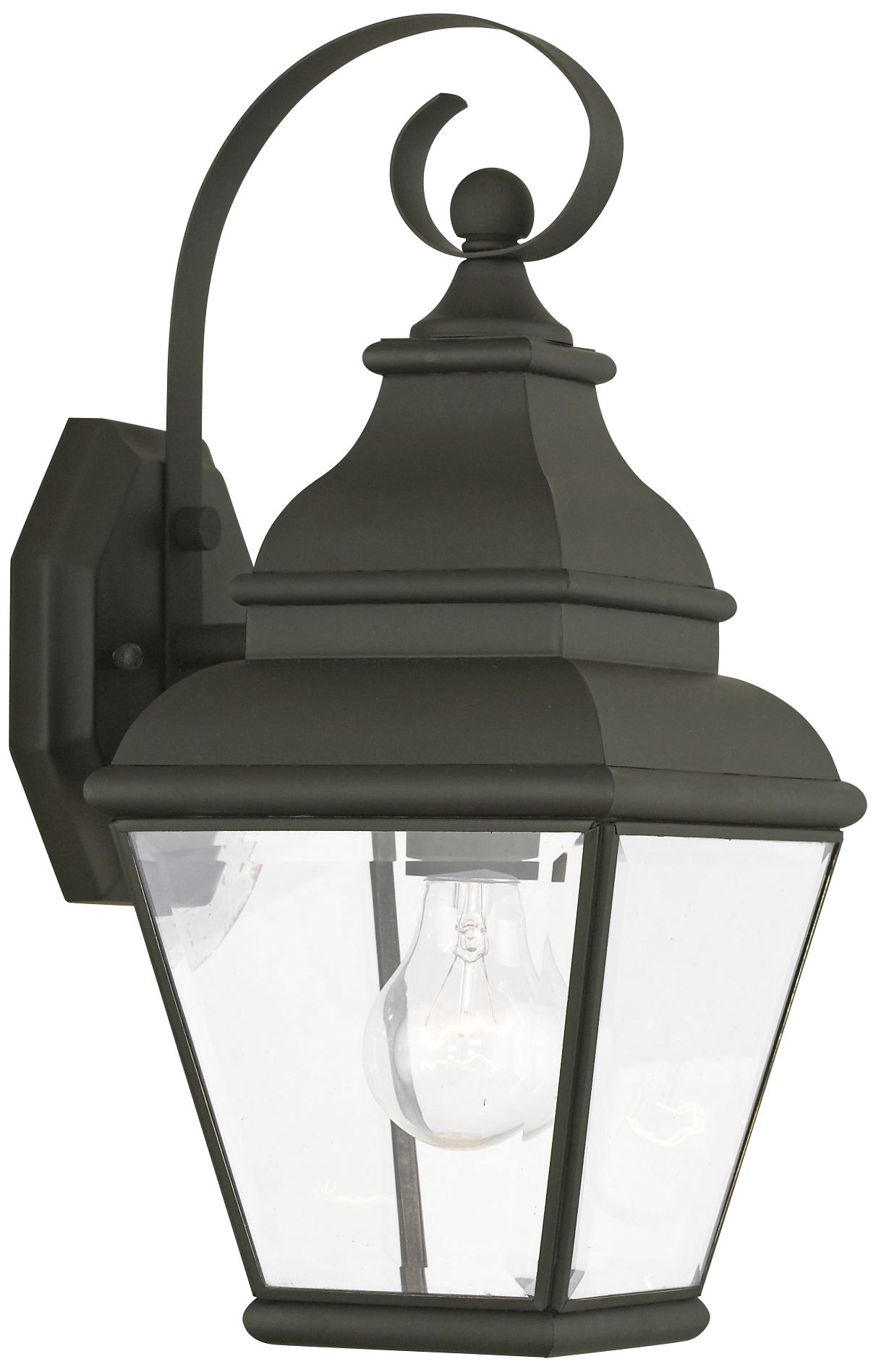 Exeter 15 1/2" High Black Outdoor Wall Light