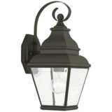Exeter 15 1/2&quot; High Black Outdoor Wall Light