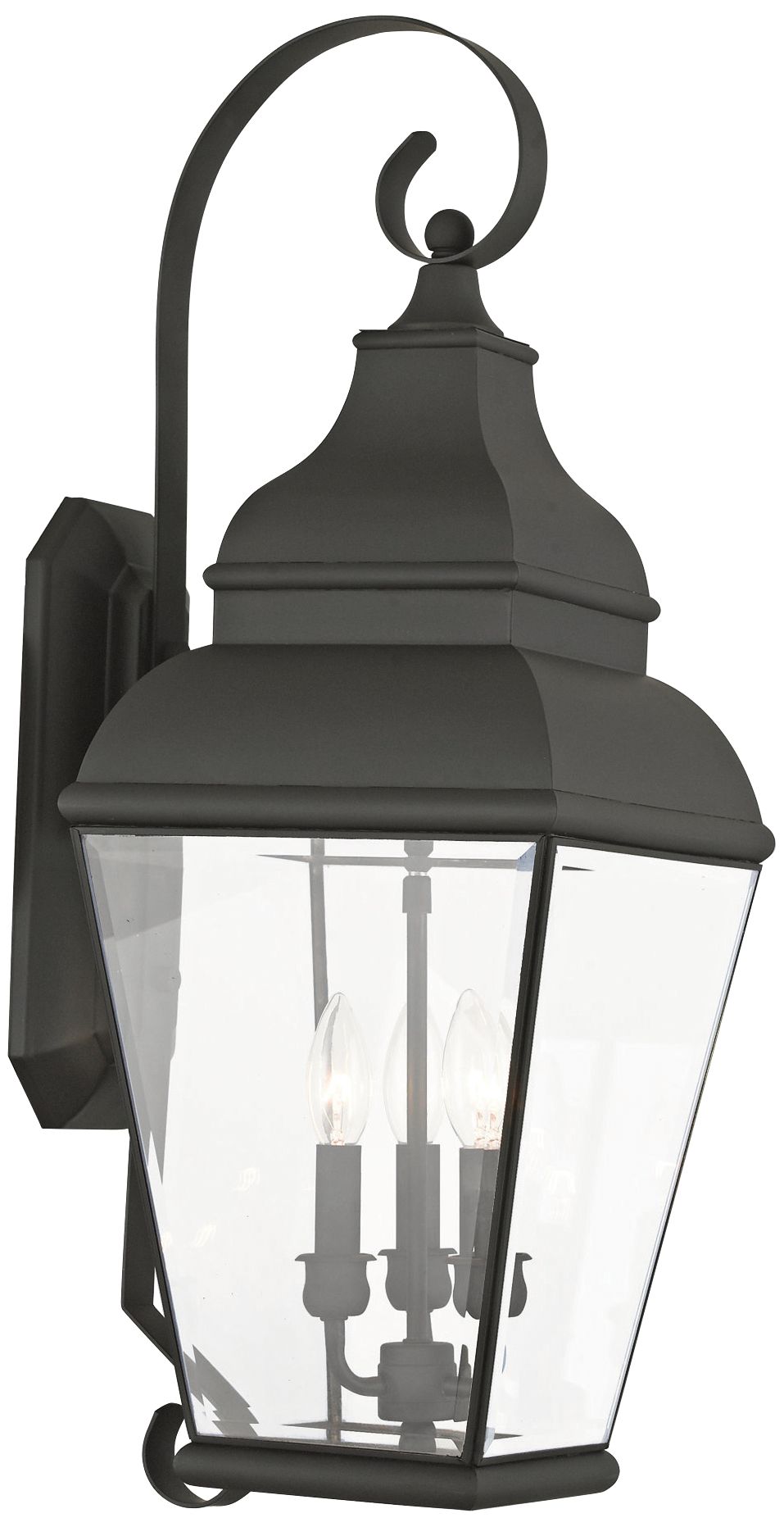 Exeter 28" High Black Outdoor Wall Light