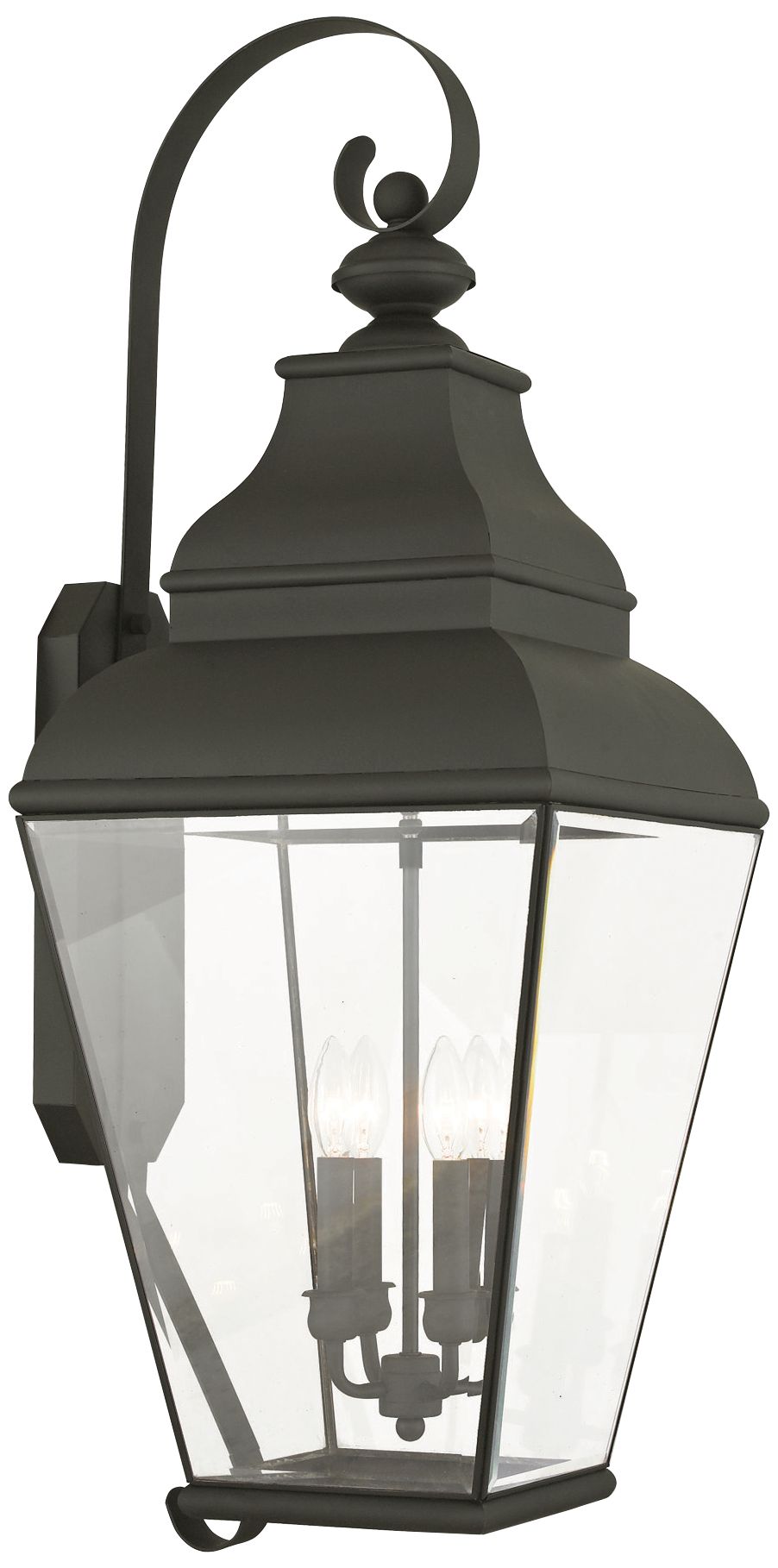 Exeter 36" High Black Outdoor Wall Light