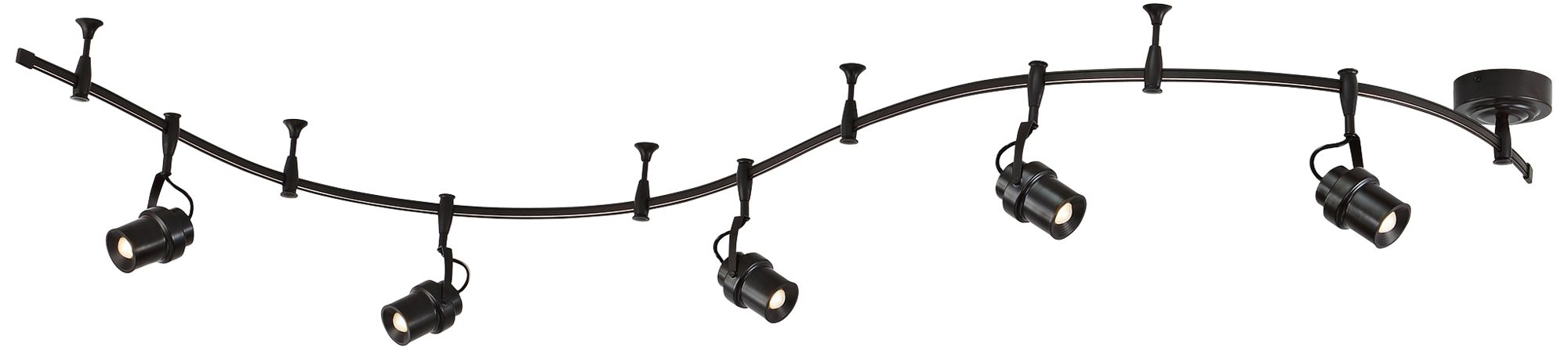 Quoizel Cinema 5-Light Western Bronze LED Track Light