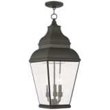 Exeter 25&quot; High Black Outdoor Hanging Light