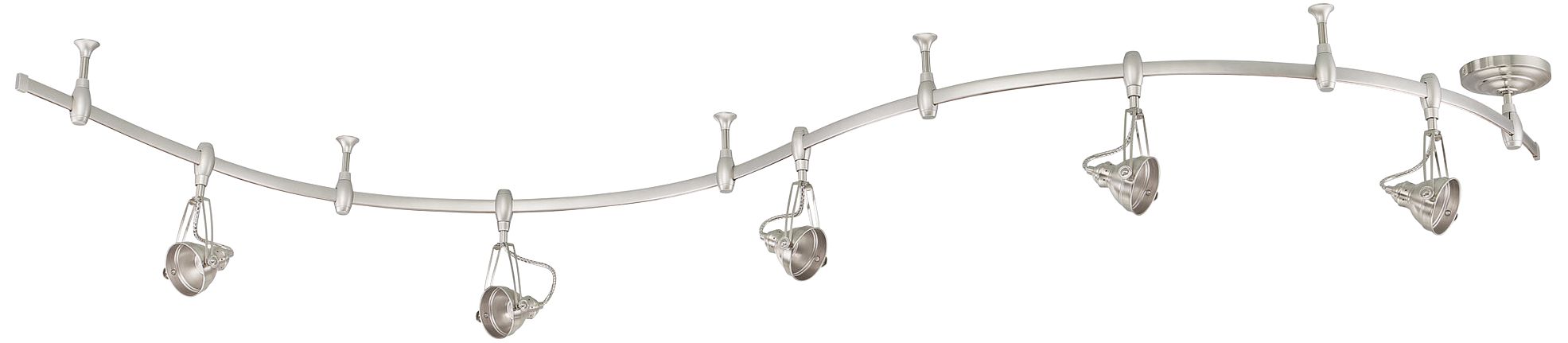 Quoizel CenterStage 5-Light Brushed Nickel LED Track Light