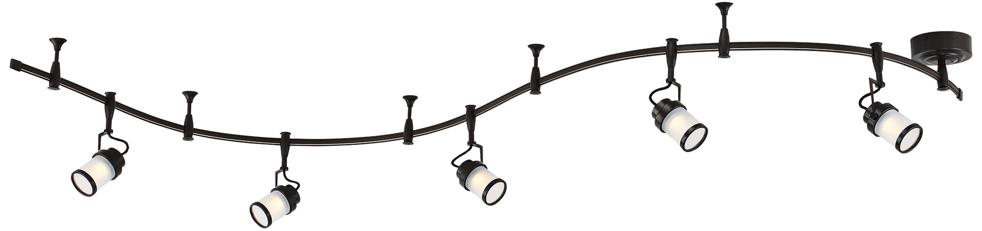 Quoizel Theater 5-Light Western Bronze LED Track Light