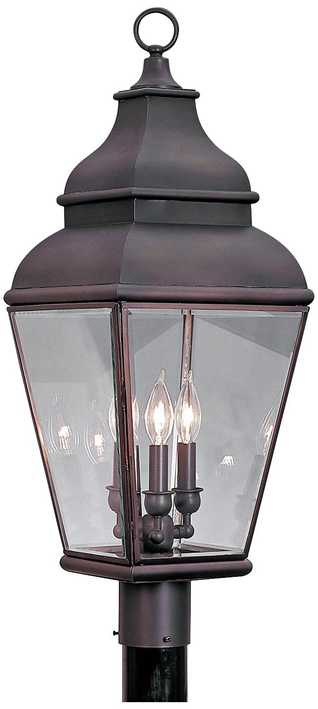 Exeter 29 1/2" High Bronze Outdoor Post Light 42N17 Lamps Plus