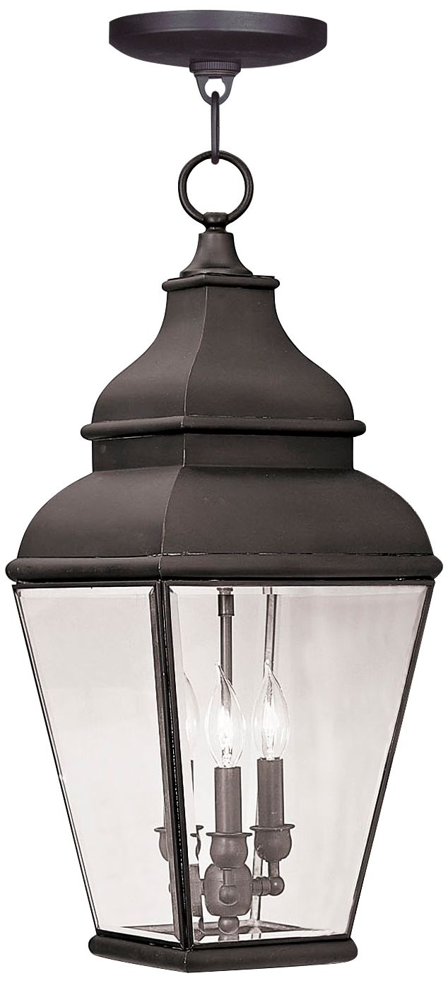 Exeter 25" High Bronze Outdoor Hanging Light