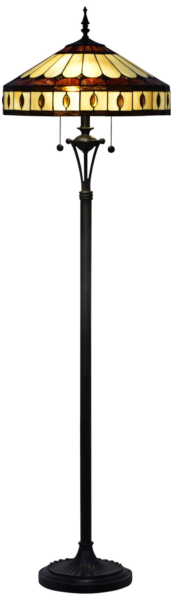 Dale Tiffany Julio Antique Bronze Tiffany-Style Floor Lamp