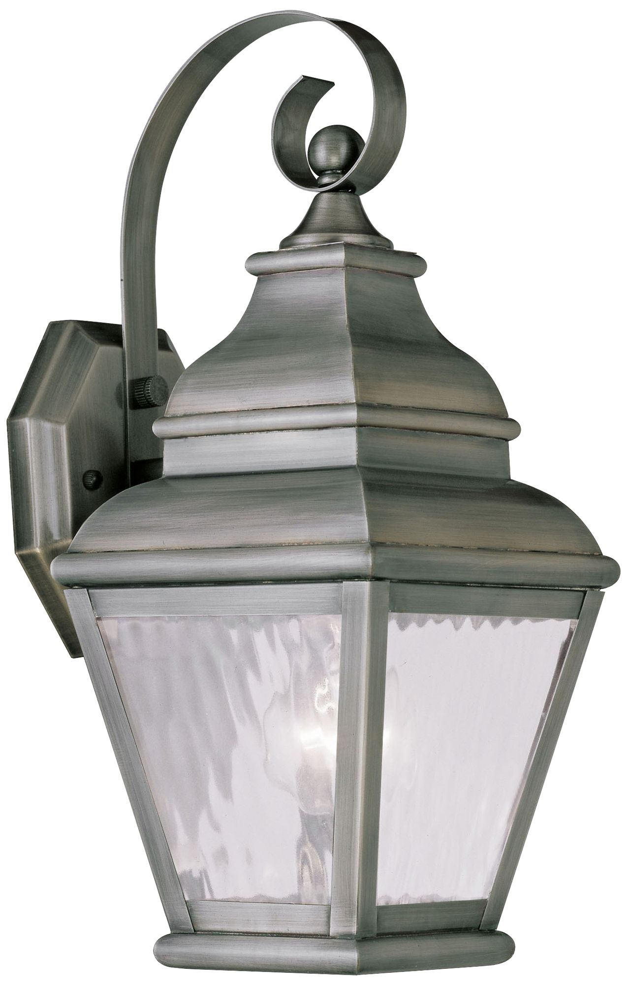 Exeter 14 1/2" High Vintage Pewter Outdoor Wall Light