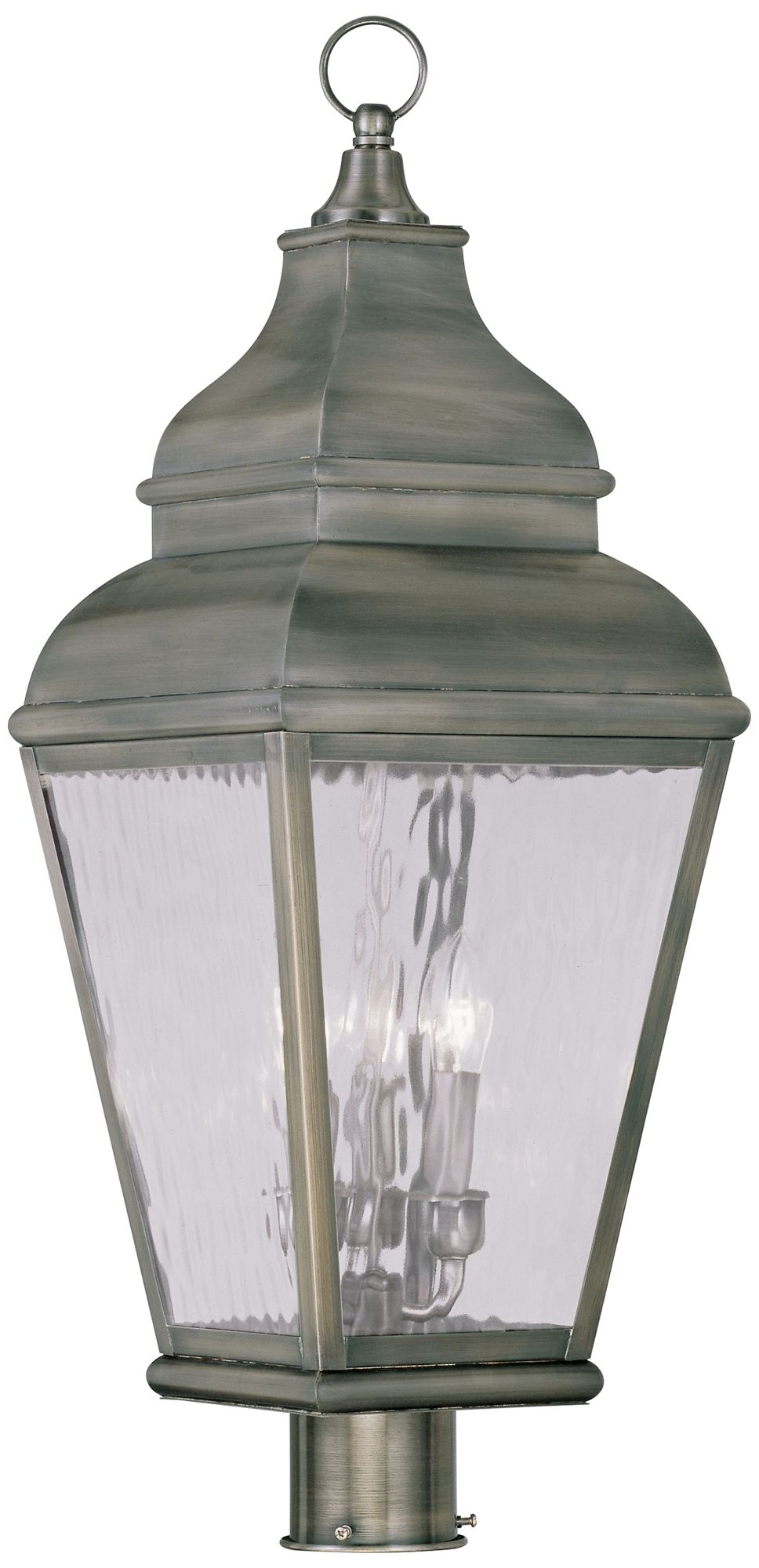 Exeter 29 1/2" High Pewter Outdoor Post Light