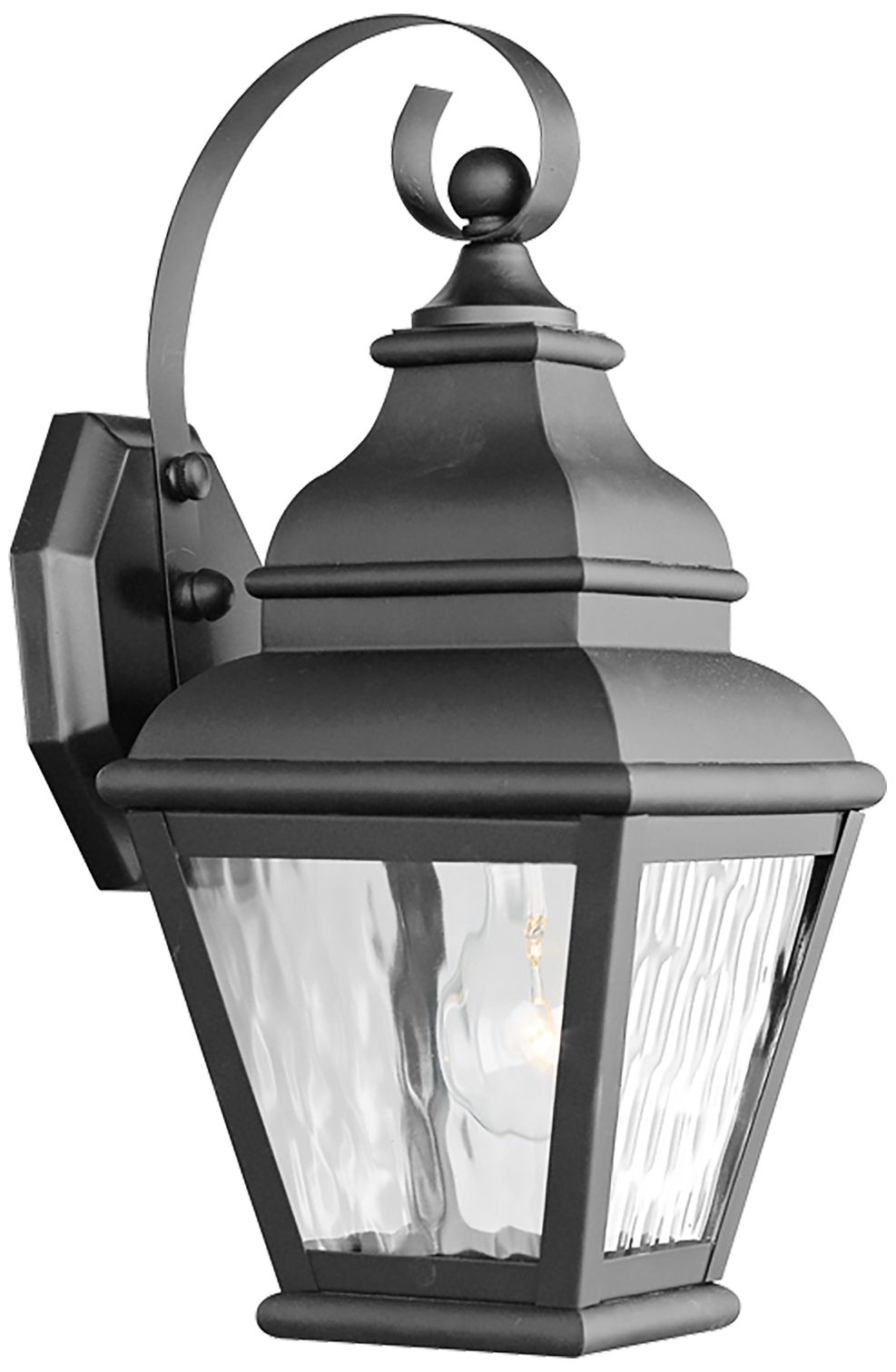 Exeter 14 1/2" High Black Outdoor Wall Light