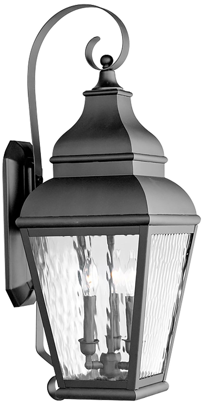 Exeter 29" High Black Outdoor Wall Light