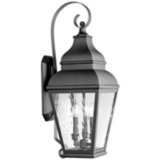 Exeter 29&quot; High Black Outdoor Wall Light