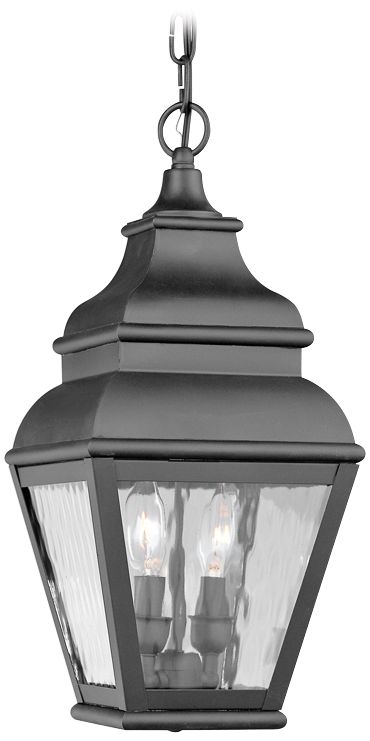Exeter 19" High Black Outdoor Hanging Light
