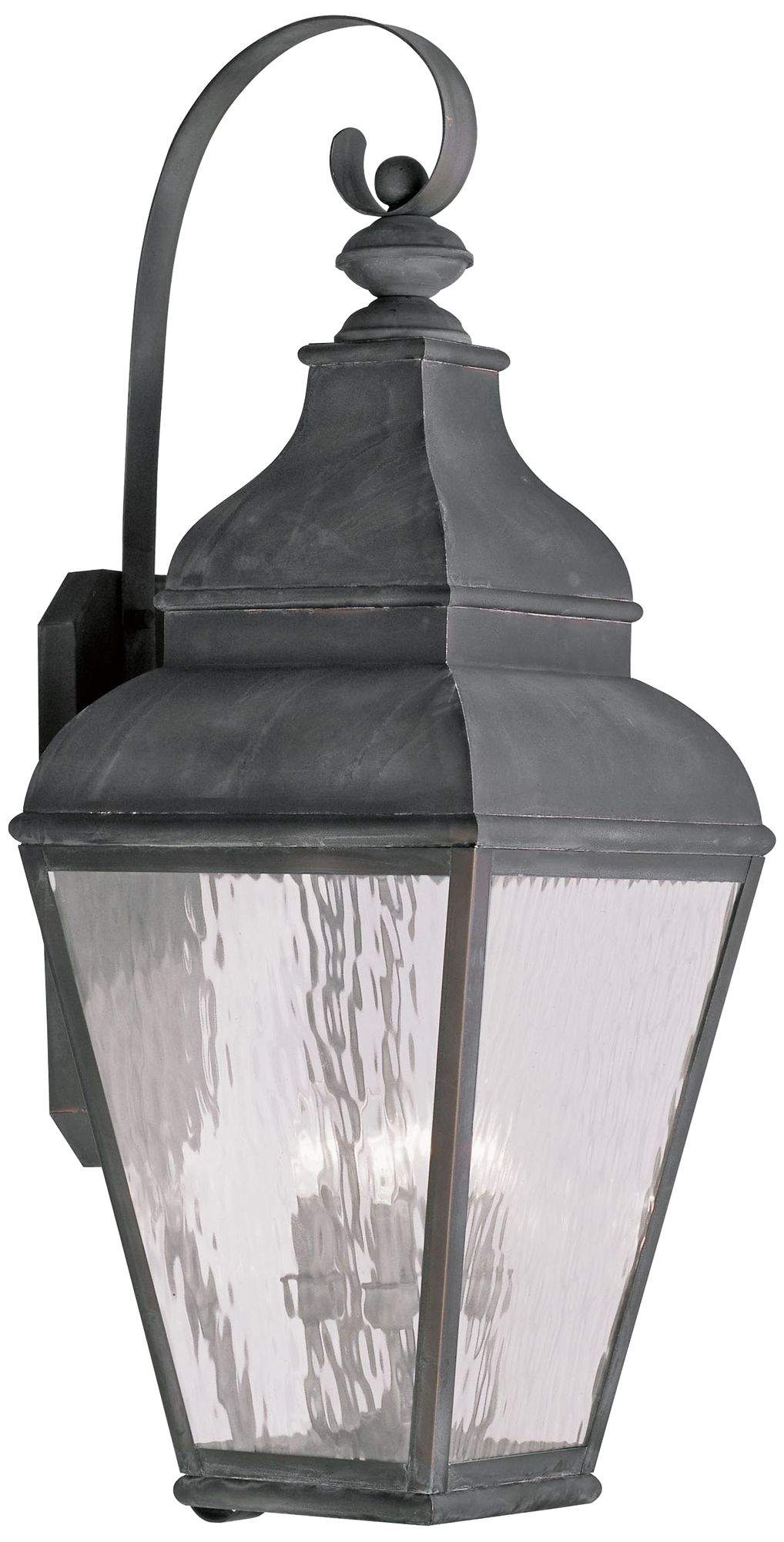 Exeter 38" High Vintage Pewter Outdoor Wall Light