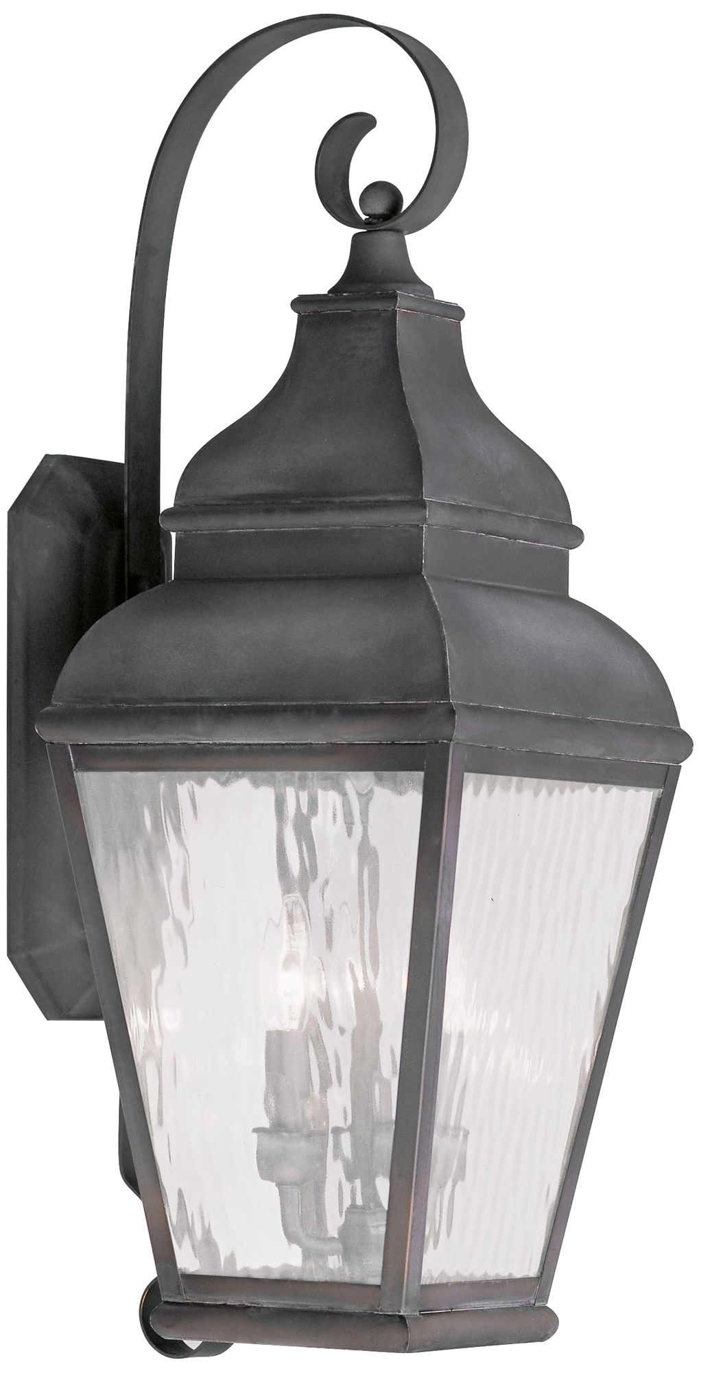 Exeter 29" High Charcoal Outdoor Wall Light