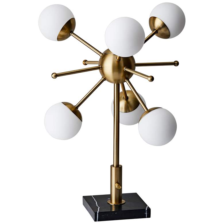 Image 1 Doppler Antique Brass LED Sputnik Table Lamp