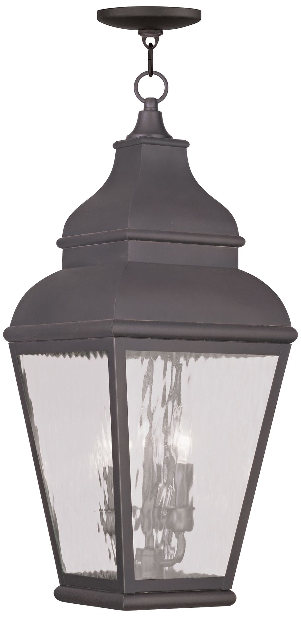 Exeter 25" High Charcoal Outdoor Hanging Light