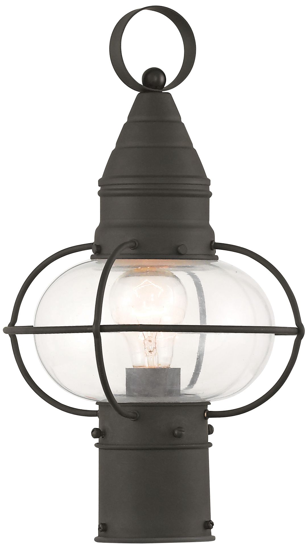 Newburyport 15" High Black Outdoor Post Light