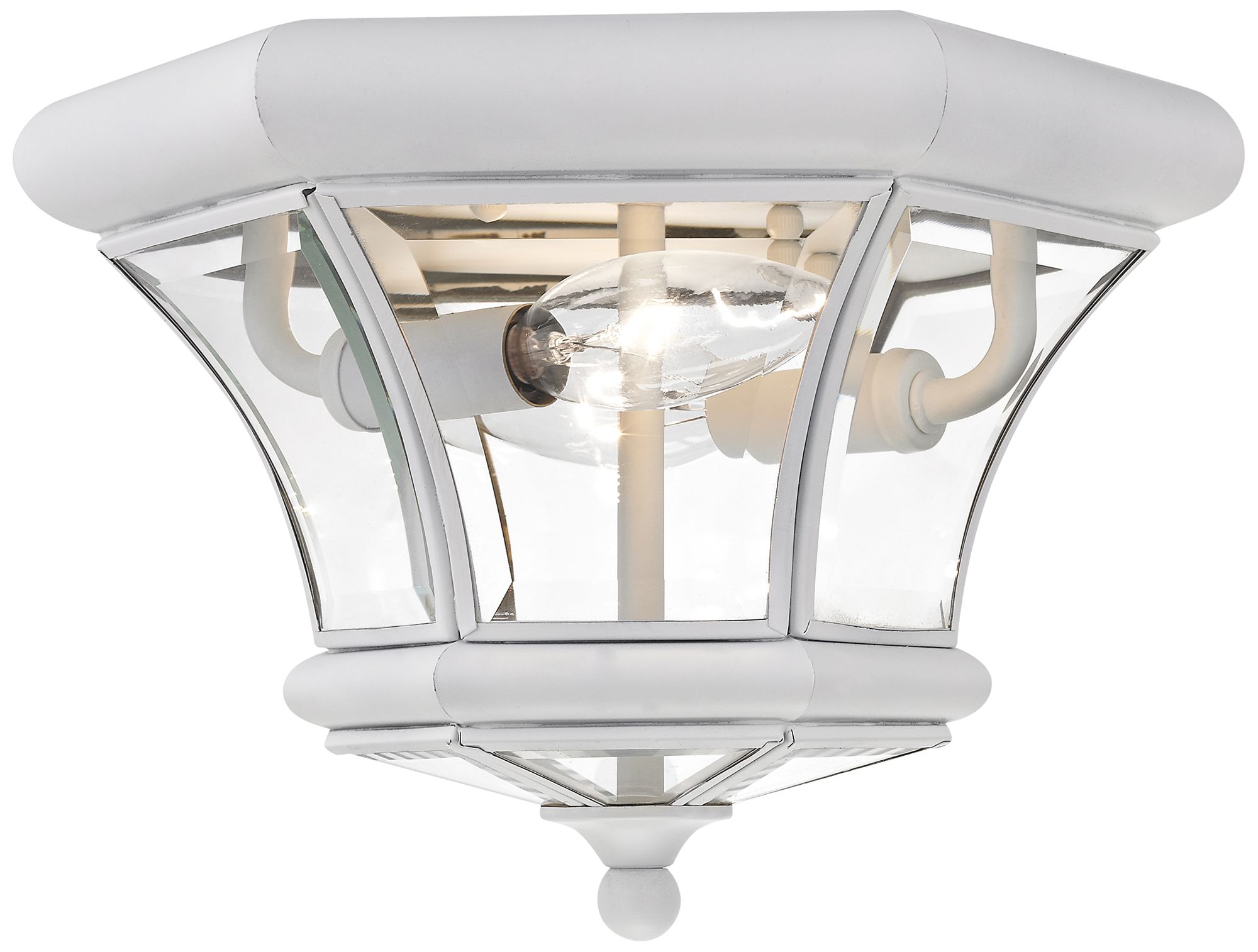 Monterey 10 1/2" Wide White Outdoor Ceiling Light 42P76 Lamps Plus