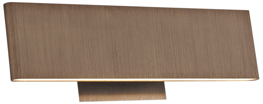 Slim 12" Wide Brushed Bronze UpDown LED Bath Light 42P97 Lamps Plus