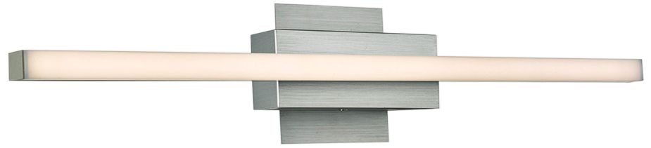 Foil 23 3/4" Wide Brushed Aluminum LED Bath Light