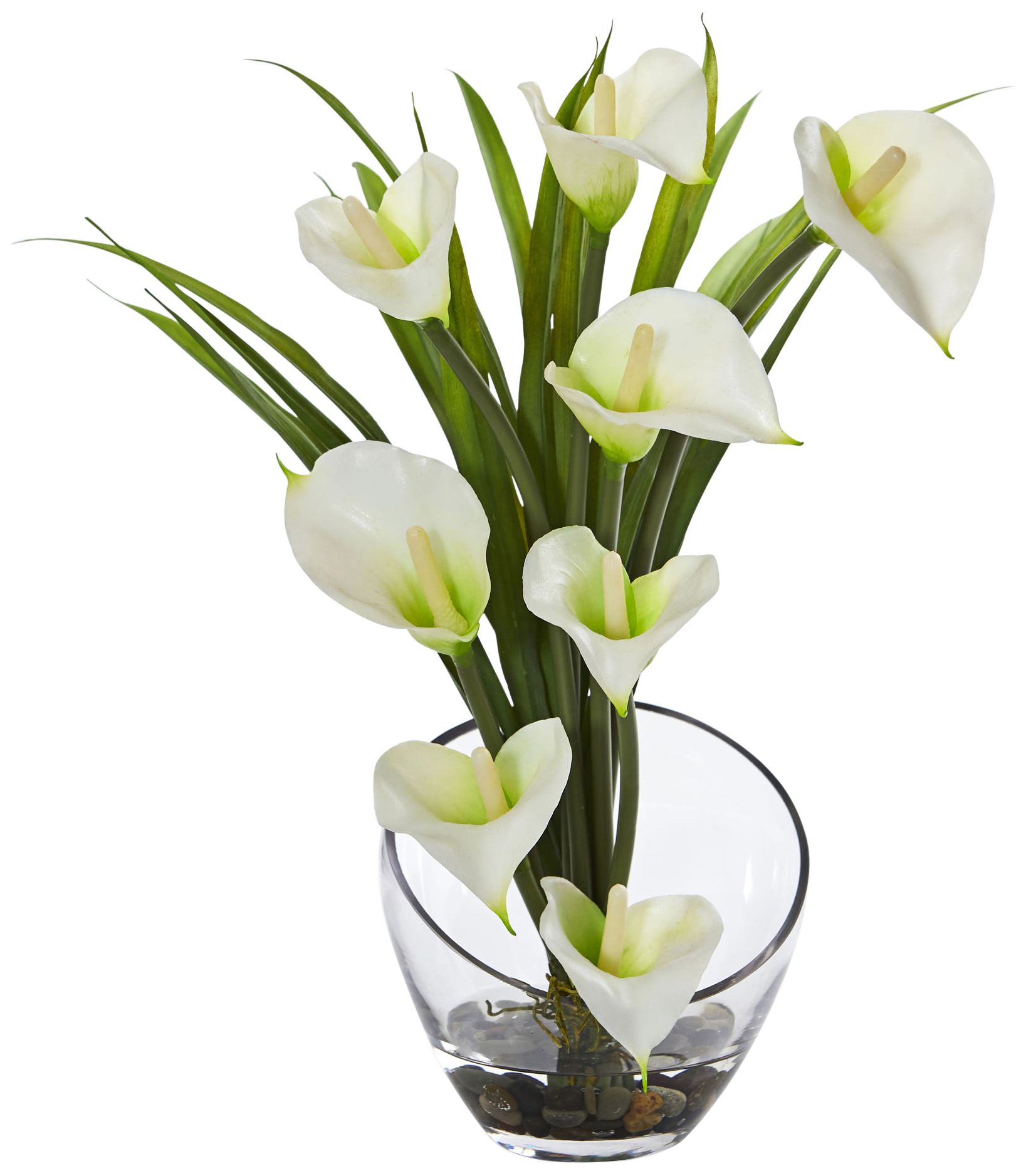 false flowers in vase