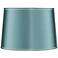 Soft Teal Drum Lamp Shade 14x16x11 (Spider)
