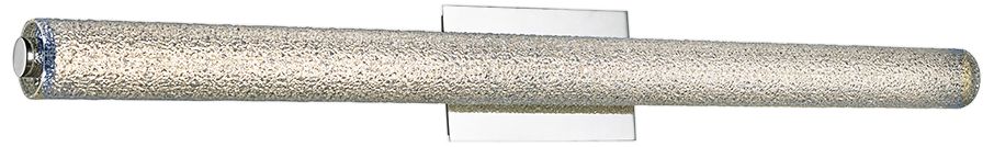 Radius 39 1/4" Wide Chrome Tube LED Bath Light