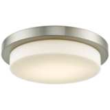 Step 16&quot; Wide Brushed Nickel LED Ceiling Light
