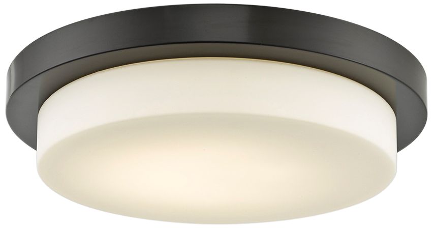 Step 16" Wide Bronze LED Ceiling Light