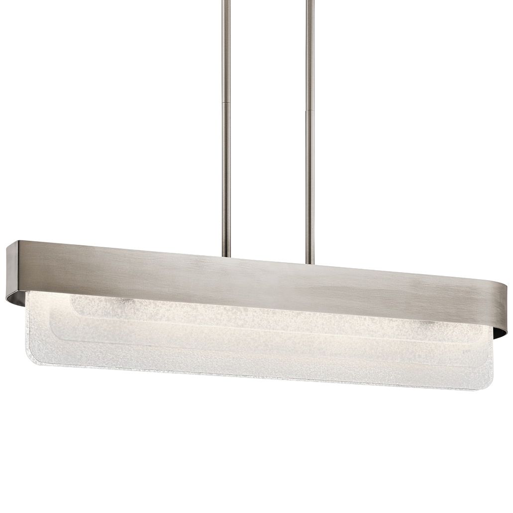 Serene 36 1/2" Wide Pewter LED Kitchen Island Light Pendant