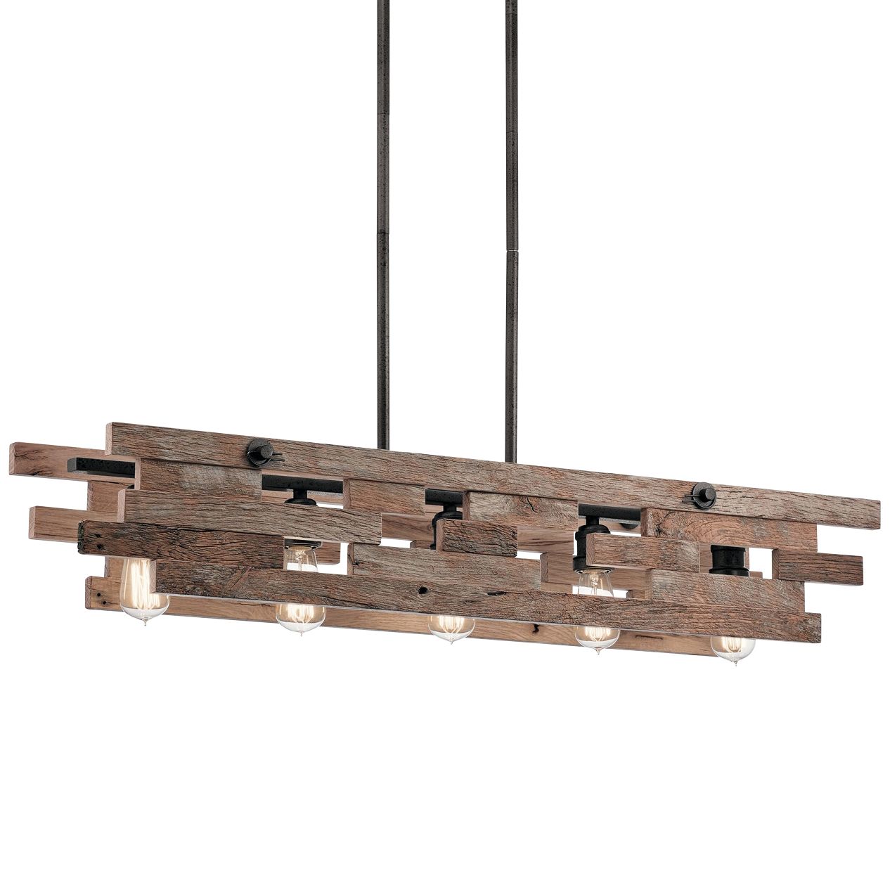 Cuyahoga Mill 43 3/4" Wide Iron Kitchen Island Light Pendant