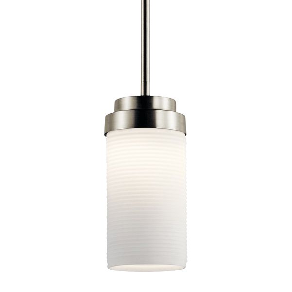 Kichler Akai 4" Wide Brushed Nickel LED Mini Pendant