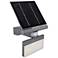 Pacific Accents 7"H Gray Solar LED Outdoor Flood Light