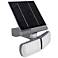 Pacific Accents 10"H Gray Solar LED Outdoor Flood Light