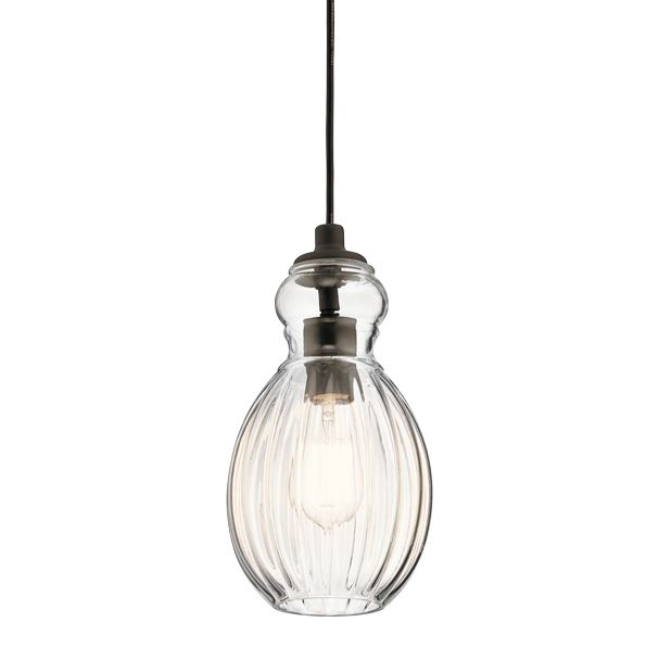 Kichler Riviera 6" Wide Oiled Bronze Mini Pendant