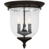 Legacy 11 1/2&quot;W Bronze Seeded Glass 3-Light Ceiling Light