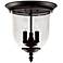 Legacy 11 1/2"W Bronze and Glass 3-Light Ceiling Light
