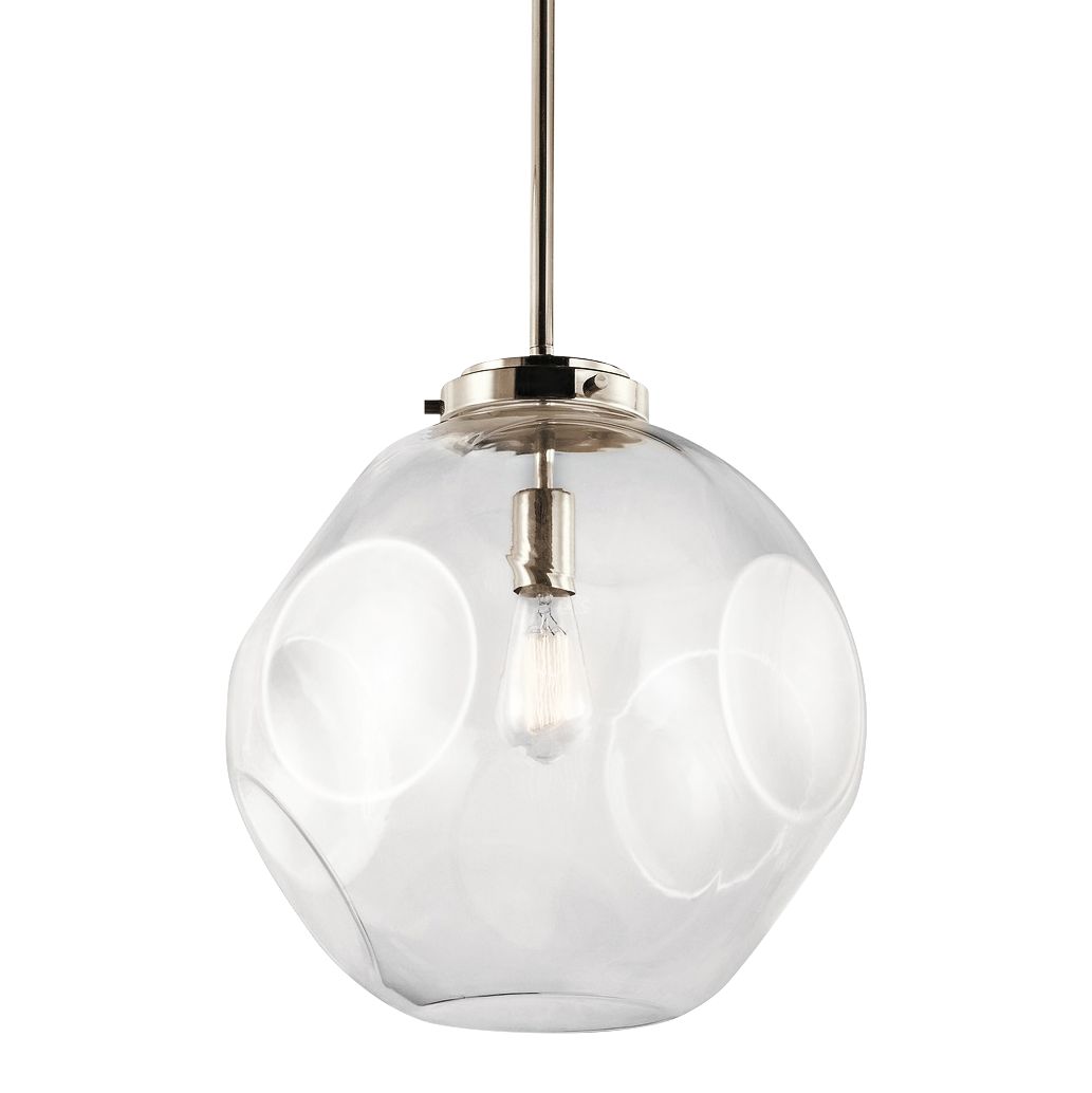 Kichler Ellis 15" Wide Polished Nickel Pendant Light