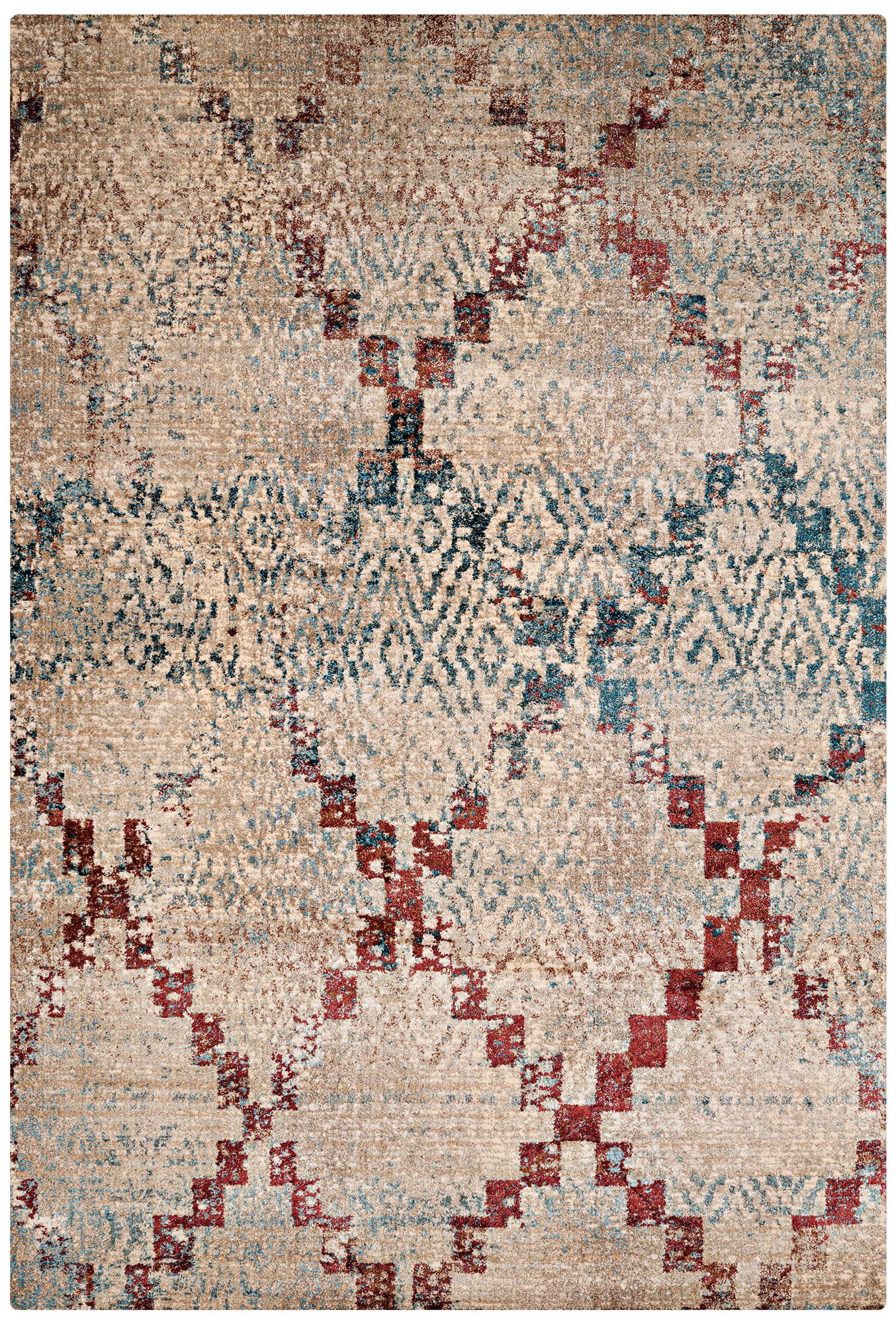 Jules Diamonds Multi-Color Area Rug 