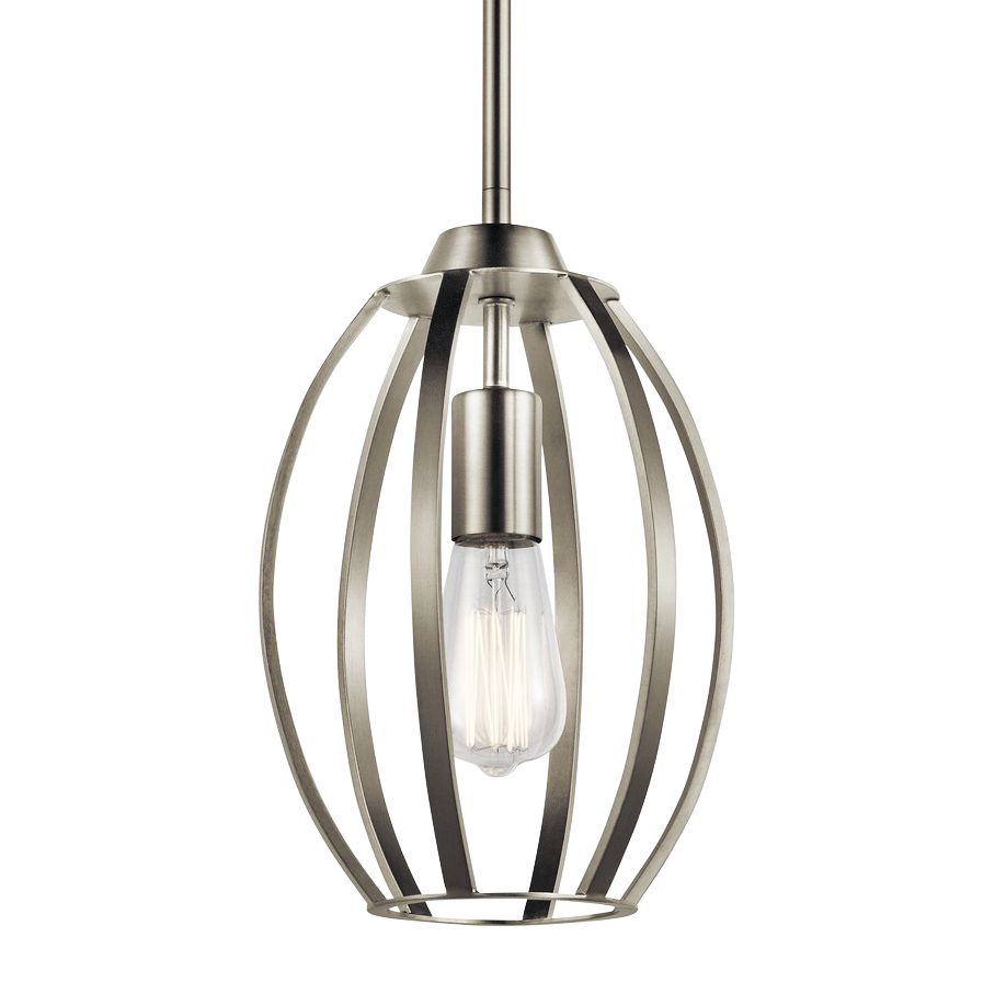 Kichler Tao 8" Wide Brushed Nickel Mini Pendant