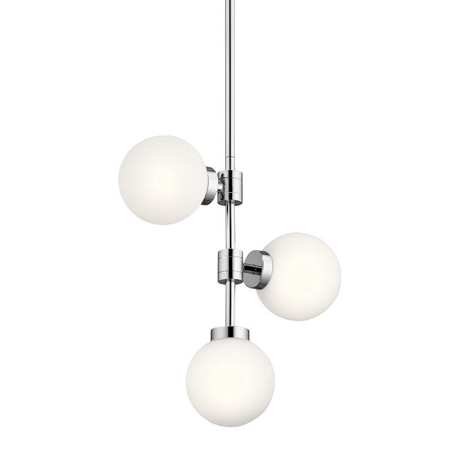 Kichler Aura 12" Wide Chrome 3-Light Mini Pendant