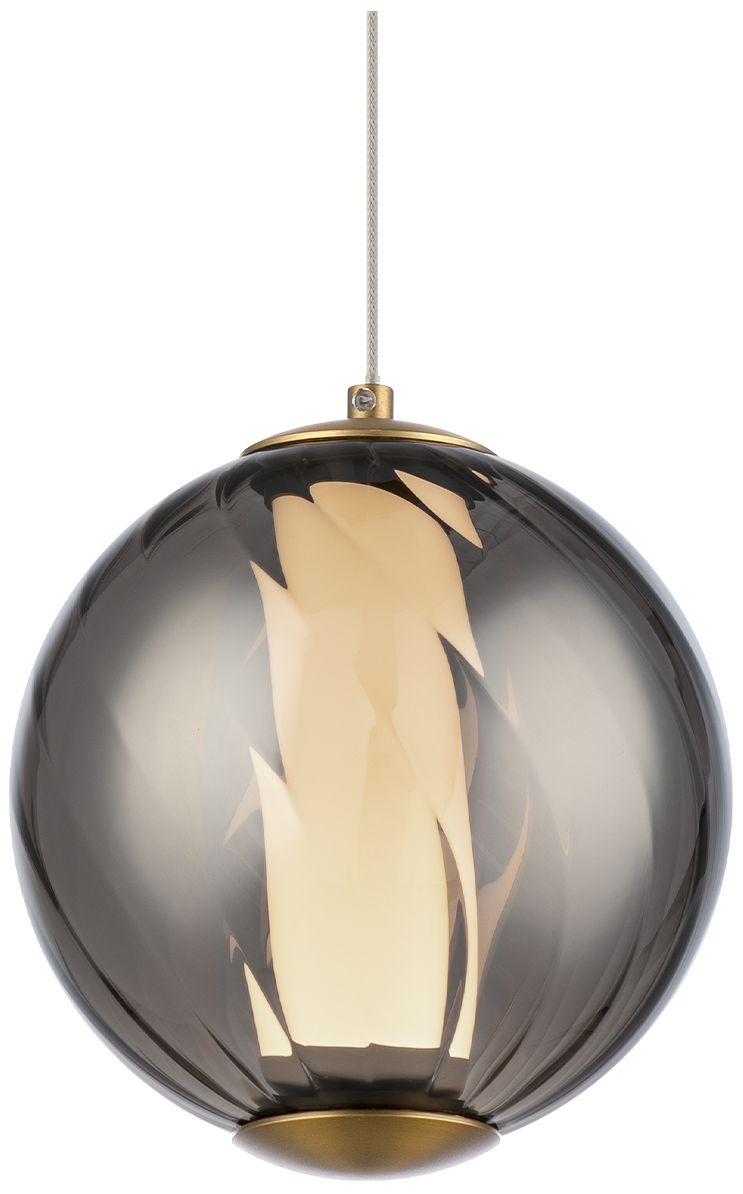 Modern Forms Swirly 6.5"h X 5.9"w 1-light Mini-pendant In Sm