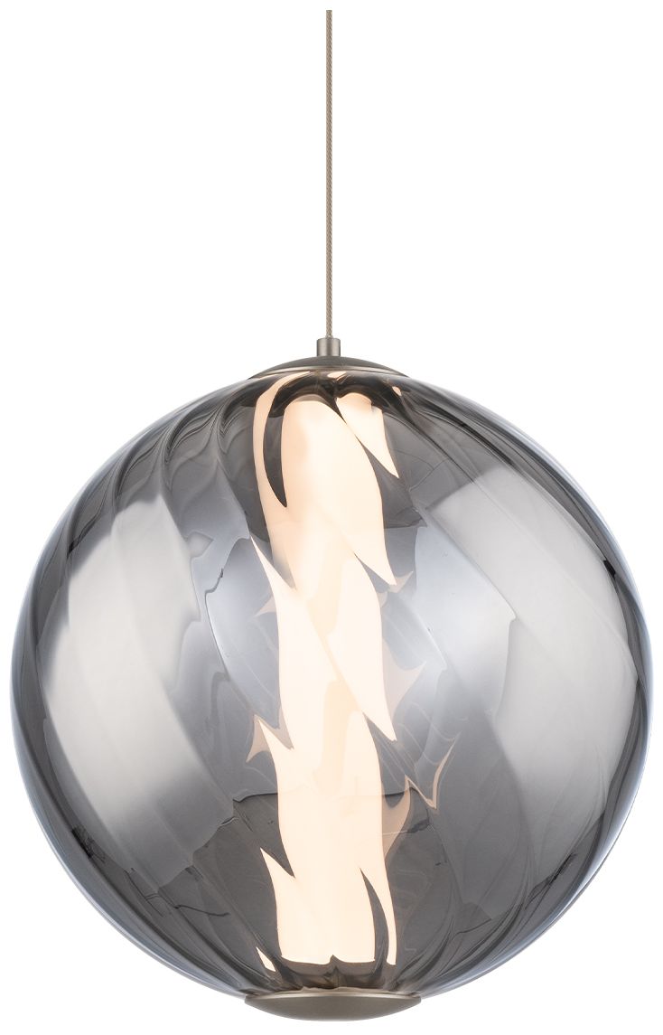 Modern Forms Swirly 10.6"h X 9.9"w 1-light Mini-pendant In Sm