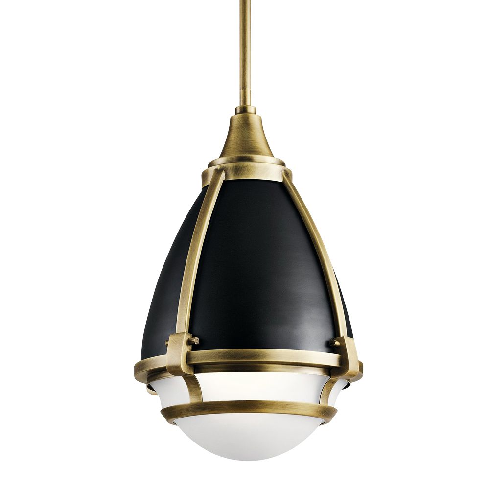 Kichler Ayra 10" Wide Natural Brass Mini Pendant